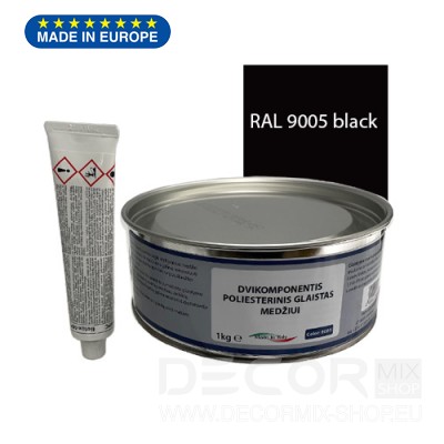 2K poliesterinis glaistas RAL9005 1kg
